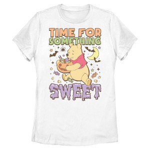 Womens Winnie the Pooh Halloween Time For Something Sweet T Shirt - 1 of 4