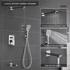 CASAINC Square Top Three Function Shower With Wall Mounted - 4 of 4