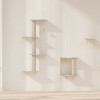 TopComfy Pet Tower Wall Mounted Cat Furniture 4 Piece Set Floating Perches Space Saving Climber Indoor Pet Toy for Cats, Beige, 13.7"*14.6"*9.5" - 2 of 4