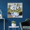 Masterpiece Art Gallery 35"x35" African Violets Wall Art - 4 of 4