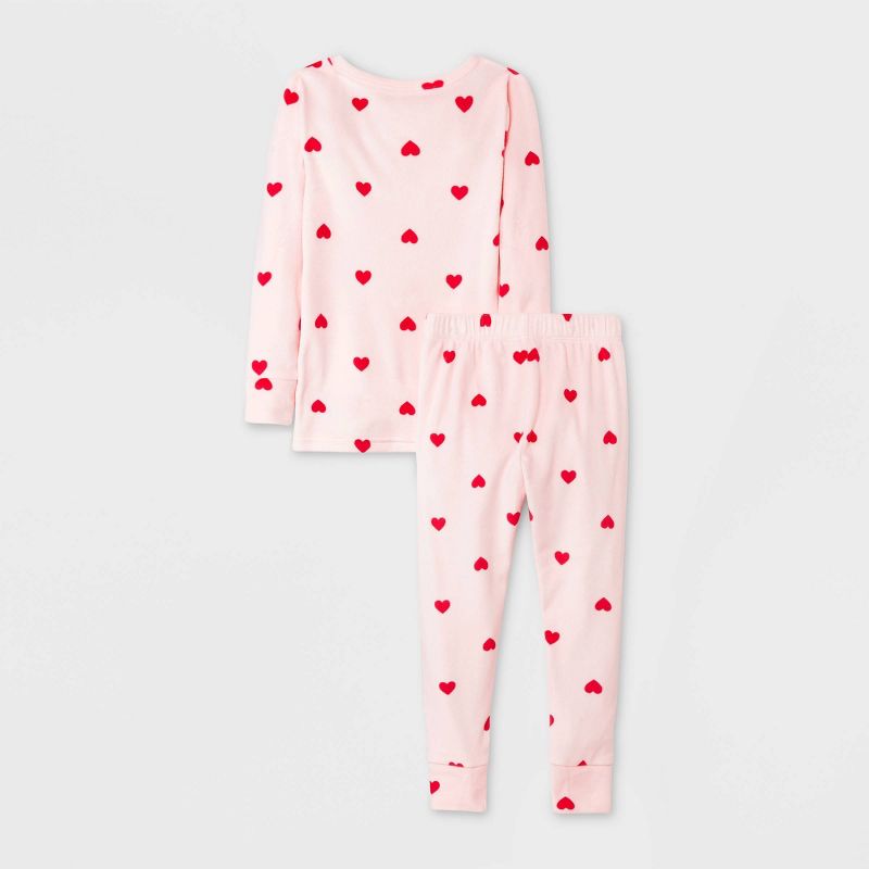 Toddler 2pc Snuggly Soft Pajama Set - Cat &#38; Jack™, 3 of 9