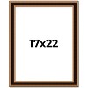 PosterPalooza | Weathered Gold Picture Frame - UV Acrylic, Foam Board Backing, Hanging Hardware - 2 of 4