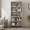 Garvee 71" Farmhouse Bookcase w/ Adjustable Shelves, 5 Tier Tall Bookshelf with Wooden Legs, Rustic Vintage Bookcase for Living Room Office - 3 of 4