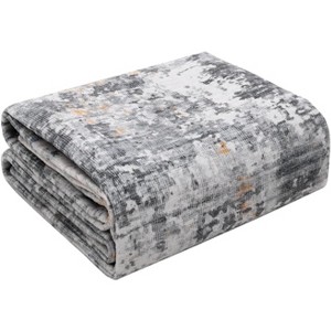 Washable Modern Abstract Rug, Foldable Soft Non-Slip Carpet, Low Pile Non-Shedding Floor Mat for Living Room Bedroom Office - 1 of 4