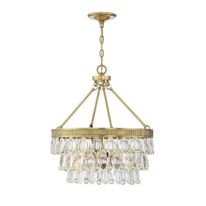 Savoy House Windham 4 - Light Pendant in  Warm Brass - 1 of 4