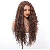 Jessie's Wig 26 Inch Curly Wig 13*5*1 C Lace Synthetic Hair HIghlight Honey Brown 1 Pc/Pack - 4 of 4