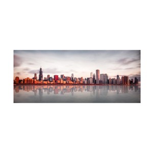Trademark Fine Art -Marcin Kopczynski 'Sunrise At Chicago' Canvas Art - 1 of 4