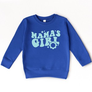 The Juniper Shop Mama's Girl Flower Toddler Sweatshirt - 1 of 4
