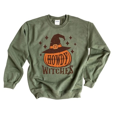 Simply Sage Market Women's Graphic Sweatshirt Howdy Witches Stars