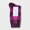 Women's Buffalo Plaid Cozy Crew Socks - Auden™ 4-10 - 2 of 3