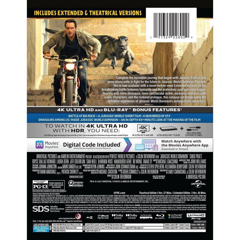 Jurassic World Dominion (SteelBook)(4K/UHD + Blu-ray + Digital), 3 of 4