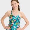 Girls' Vacay Vibes Floral Printed One Piece Swimsuit - art class™ - 3 of 3