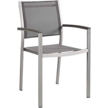 Modway Shore Outdoor Patio Aluminum Dining Chair Silver Gray