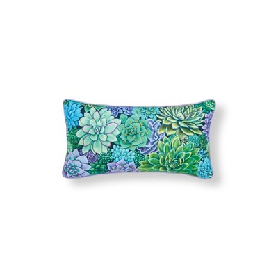 C&F Home 12" x 24" Succulent Garden Printed & Embellished Throw Pillow
