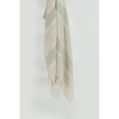 50"x60" Stripe and Chevron Throw Blanket - Rizzy Home