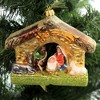 4.0 Inch Nativity Scene Stable Mary Joseph Baby  Jesus Tree Ornaments - 3 of 3