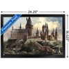 Trends International The Wizarding World: Harry Potter - Hogwarts at Sunrise Framed Wall Poster Prints - 3 of 4