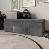 Home Design Chico 42" Tufted Upholstered Folding Storage Bench With Pocket - 4 of 4