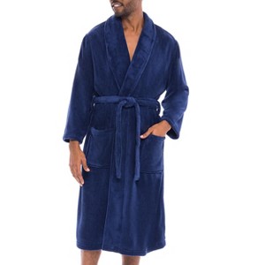 ADR Plush Fleece Men's Robe, Soft Cozy Warm Men's Bathrobe, Bath Robe - 1 of 4