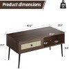 SEVOBAL TV Stands and Consoles Practical Storage Space Versatile Design, User Friendly for Living Room Office Entryway, Brown, 23.2"*47.2"*17.7" - 2 of 4
