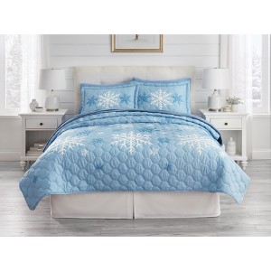 BrylaneHome BH Studio Reversible Quilt - 1 of 4