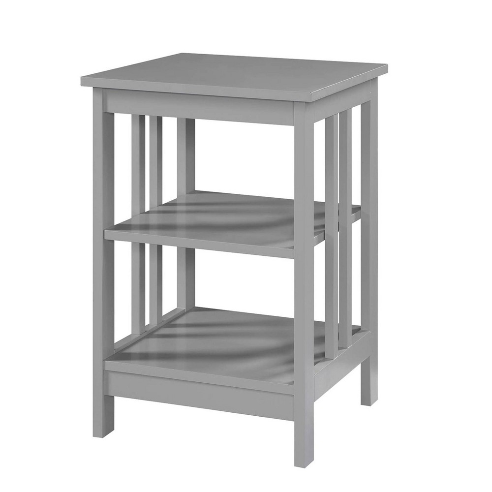 Photos - Coffee Table Mission End Table Gray - Breighton Home