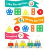 Etokfoks Montessori Wooden Shape Sorter Toy 20 Piece Set for Toddlers 5 Geometric Shapes and Colors Educational Stacking Toy Ages 1 2 3 - 3 of 4