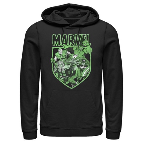 Men s Marvel Avengers Shield Pull Over Hoodie Target