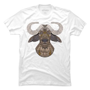 Men's Design By Humans African Buffalo By myartlovepassion T-Shirt - 1 of 4