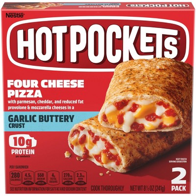 Hot Pockets Four Cheese Pizza & Garlic Butter Crust Frozen Sandwich - 8.5oz/2pk