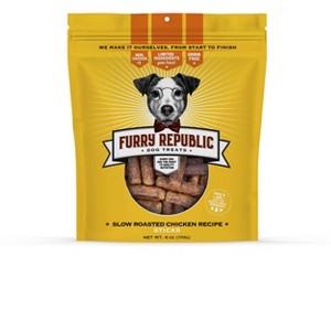 Furry Republic Sticks Slow Roasted Chicken Recipe Dog Treats - 6oz Bag - 1 of 4