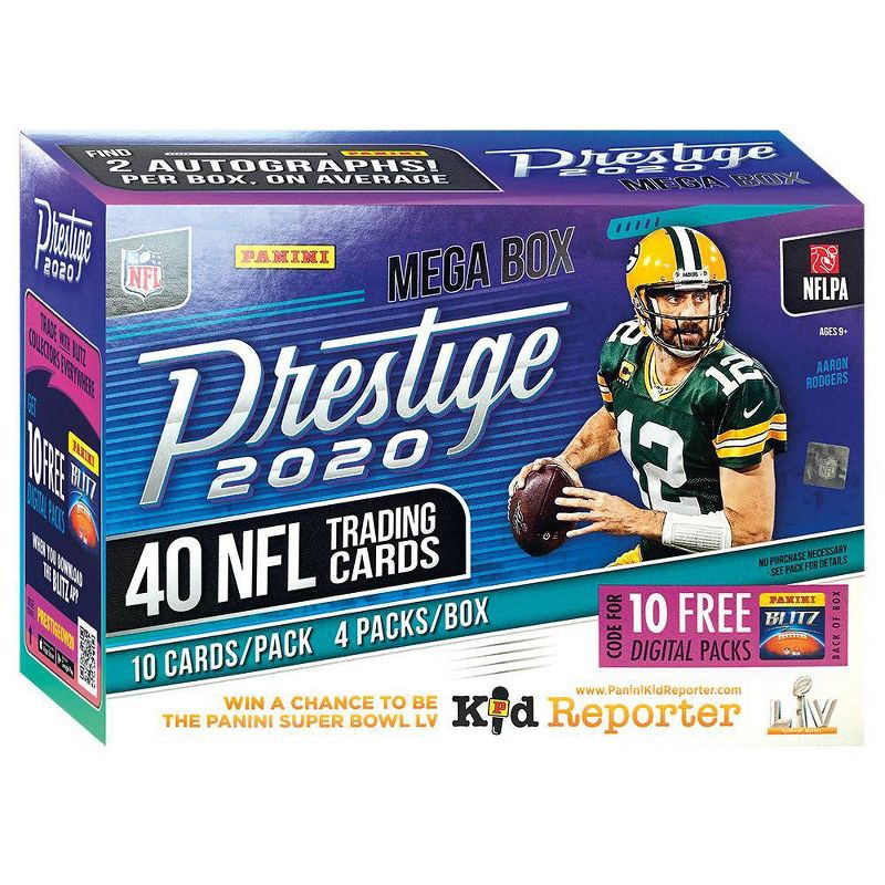 2020 NFL Prestige Football Trading Card Mega Box, 1 of 4