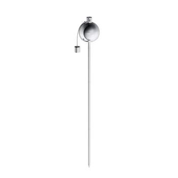Outdoor Torch Lamp- 45" Patio/Backyard Stainless Steel Fuel Canister Flame Light for Citronella with Fiberglass Wick by Nature Spring
