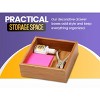 YBM HOME Bamboo Drawer Organizer Storage Box for Kitchen Drawer, Junk Drawer, Office, Bedroom, Children Room, Craft, Sewing, and Bathroom, Pack of 6 - 3 of 4