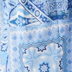 french blue bandana patchwork
