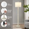 GTCLIGHTING Floor Lamps for Living Room,3-Way Dimmable Standing Lamps with White Linen Shade,60" Vintage Tall Pole Light for Reading, Bedroom - 3 of 4
