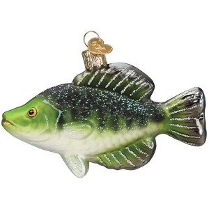 Old World Christmas Blown Glass Ornament for Christmas Tree, Crappie Fish - 1 of 4
