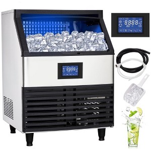 Commercial Ice Maker Machine 440lbs/24H, Stainless Steel Under Counter ice Machine - 1 of 4