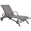 vidaXL Sun Loungers 2 pcs with Table Textilene and Steel - image 2 of 4