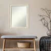 23" x 29" Regal Birch Framed Wall Mirror Cream - Amanti Art: Modern Beveled, No Assembly Required - 4 of 4
