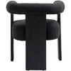 Meridian Furniture,Barrel Boucle Fabric Dining Chair - 2 of 4