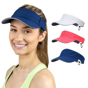TrailHeads Women’s Sun Visor Hat - Summer Visors for Running, Tennis, Golf, Softball, Workouts - 1 of 4