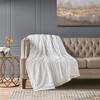 CAVINAS 60x70" Faux Fur Throw Blanket,Breathable Bedding Blanket,Soft Cold Blanket for Couch,Bed,Sofa - 2 of 4