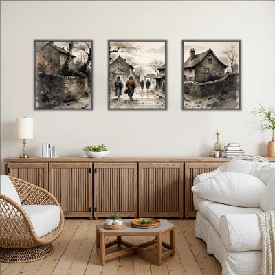 Floral Canvas Wall Art with Strong Artistic and Visual Aesthetics,3 - Pieces
