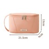 Anna-Kaci Rectangular Travel Toiletry Bag with Dual Zipper and Side Handle 8.5x3.5x5in - Mauve Pink - 4 of 4