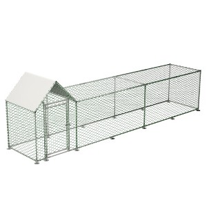 Racxily Metal Chicken Coop & Run with Cover - 1 of 4