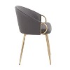 Claire Contemporary and Glam Dining Chair - LumiSource - 2 of 4