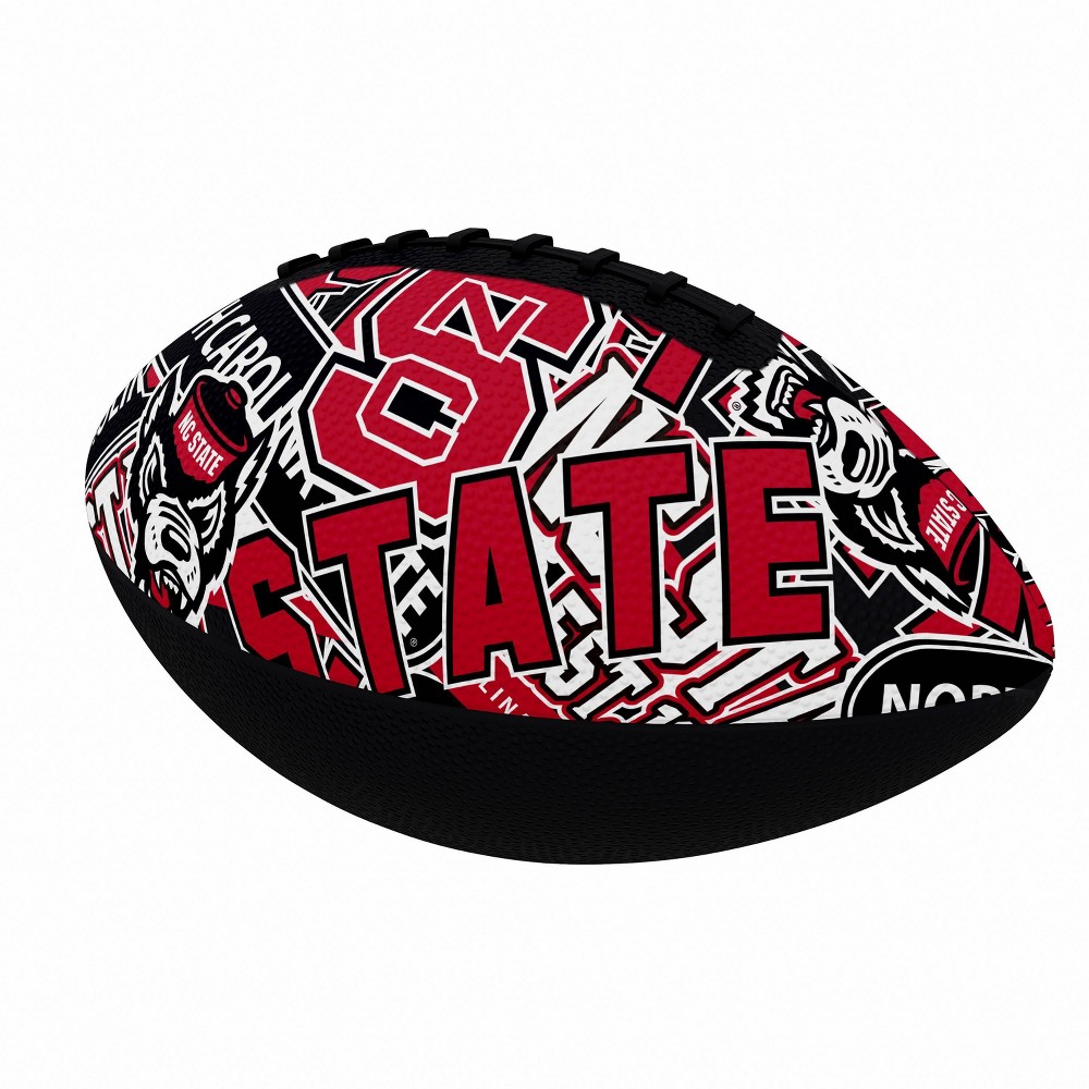 NCAA NC State Wolfpack Abstract Mini-Size Rubber Football