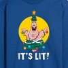 Men's - SpongeBob SquarePants - Patrick It's Lit Long Sleeve Graphic T-Shirt - 2 of 4