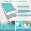 COZONY Scalloped Washable Rug, Non-Slip Low Pile Solid Carpet with Rubber Back for Living Room Bedroom Office - 3 of 4